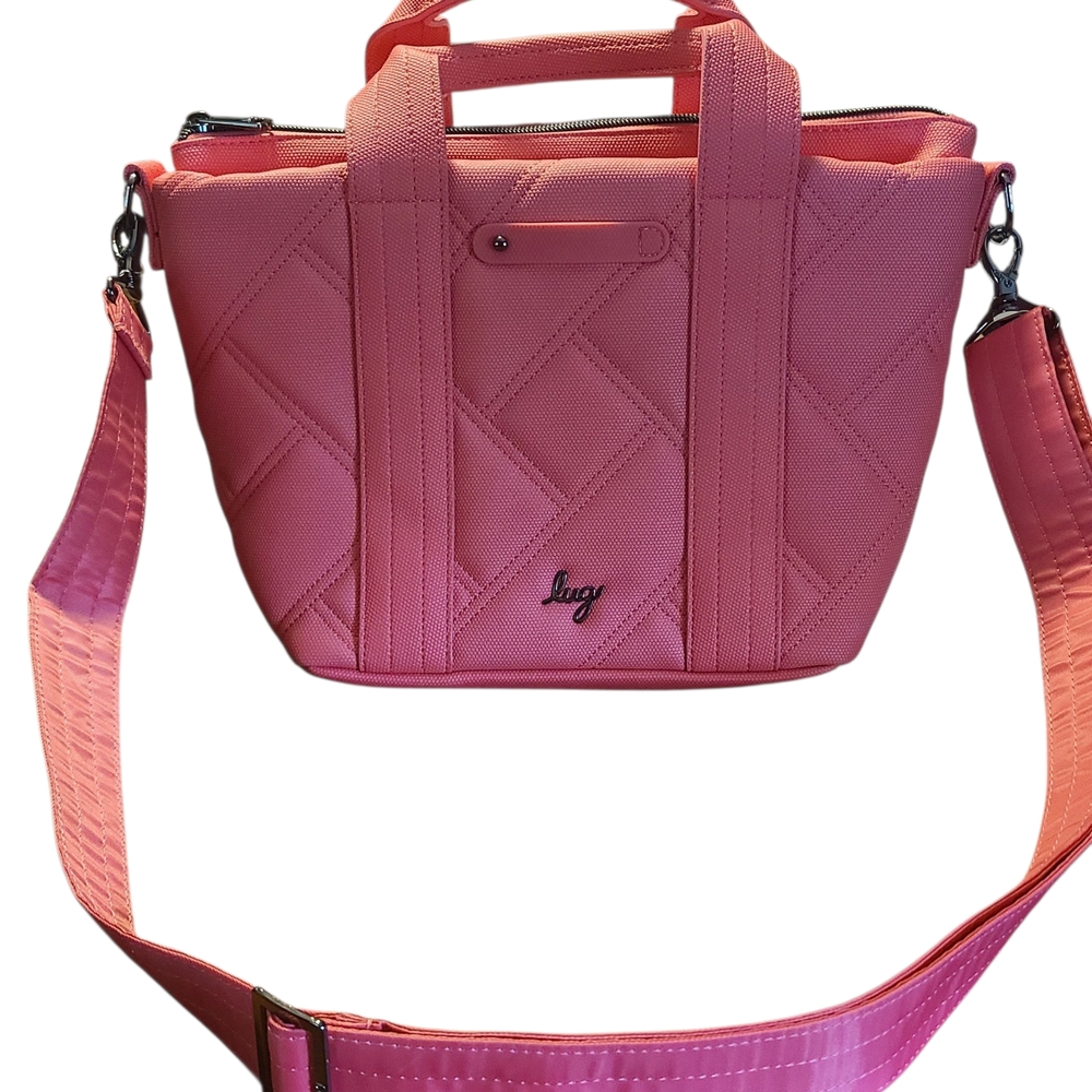 Lug Pink Quilted Tote Bag